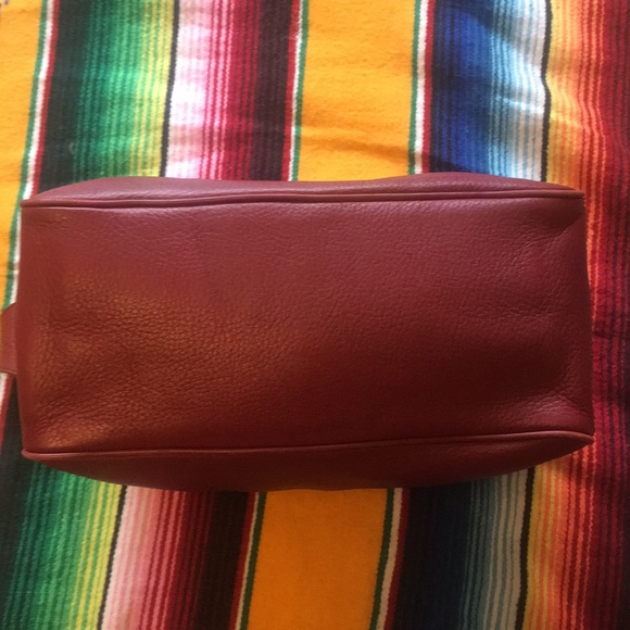 Ruby red 100% leather purse by Talbots - Picture 5 of 11